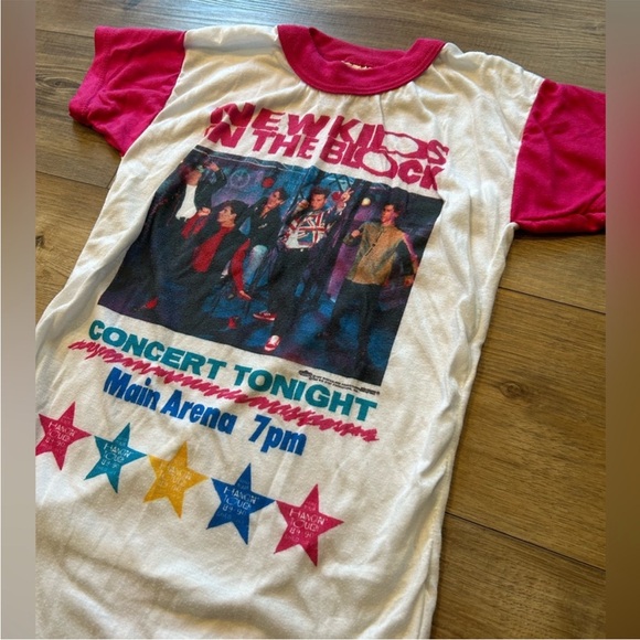 Vintage New Kids On The Block - Kids Pajamas Nightgown - Red & White - Picture 4 of 8